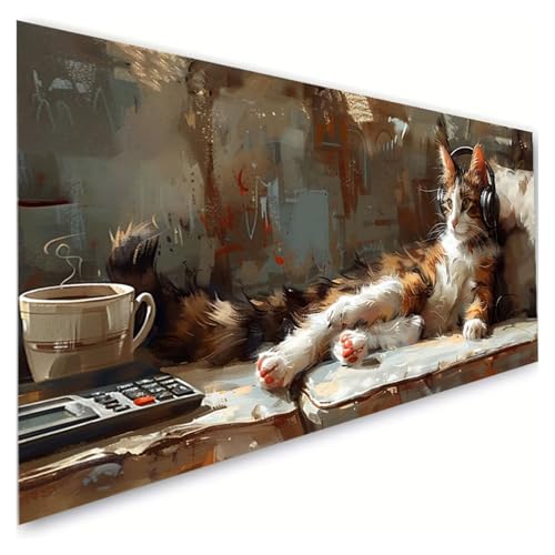 Diamond Painting Erwachsene Groß XXL 70x140cm, 5D Diamant Painting Bilder Katze Diamond Paintings Kinder Tier Diamond-painting, DIY Mosaikherstellung Basteln Mädchen Geschenke, Deko Wohnzimmer G2-70 Diamond Painting Erwachsene Groß XXL 70x140cm, 5D Diamant Painting Bilder Katze Diamond Paintings Kinder Tier Diamond-painting, DIY Mosaikherstellung Basteln Mädchen Geschenke, Deko Wohnzimmer G2-70 von RSZYUUNG