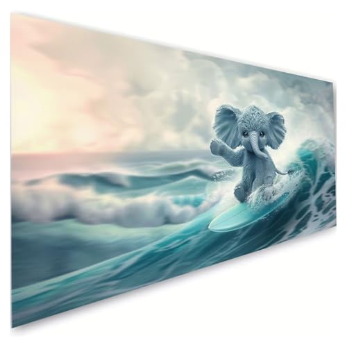 Diamond Painting Erwachsene Groß XXL 70x140cm, 5D Diamant Painting Bilder Meereswellen Diamond Paintings Kinder Elefant Diamond-painting, DIY Mosaikherstellung Basteln Mädchen, Deko Wohnzimmer G2-56 Diamond Painting Erwachsene Groß XXL 70x140cm, 5D Diamant Painting Bilder Meereswellen Diamond Paintings Kinder Elefant Diamond-painting, DIY Mosaikherstellung Basteln Mädchen, Deko Wohnzimmer G2-56 von RSZYUUNG