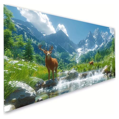 Diamond Painting Erwachsene Groß XXL 70x140cm, 5D Diamant Painting Bilder Reh Diamond Paintings Kinder Berg Diamond-painting, DIY Mosaikherstellung Basteln Mädchen Geschenke, Deko Wohnzimmer G2-6 Diamond Painting Erwachsene Groß XXL 70x140cm, 5D Diamant Painting Bilder Reh Diamond Paintings Kinder Berg Diamond-painting, DIY Mosaikherstellung Basteln Mädchen Geschenke, Deko Wohnzimmer G2-6 von RSZYUUNG