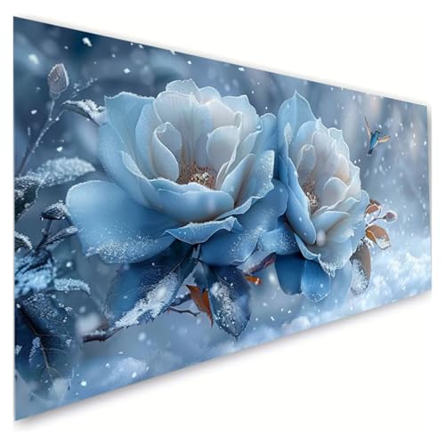 Diamond Painting Erwachsene Groß XXL 70x140cm,5D Diamant Painting Bilder Blume Diamond Paintings Kinder Winter Diamond-painting,DIY Mosaikherstellung Basteln Mädchen Geschenke,Deko Wohnzimmer G2-914 von RSZYUUNG