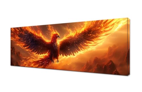 Diamond Painting Erwachsene Groß XXL 75x30cm, 5D Diamond Painting Tier Diamant Paintings Bilder Phönix Diamonds Crystal Art, DIY Full Drill Diamant Malerei Stickerei Set, Deko Wohnzimmer R1-114 von RSZYUUNG
