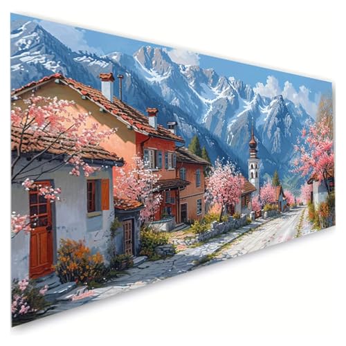 Diamond Painting Häuser Diamond Painting Erwachsene Groß XXL 80x160cm, 5D Diamant Paintings Bilder Kirschblüten Malen Nach Zahlen Anfänger, DIY Diamant Malerei Stickerei Bastelset, Zimmer Deko G2-159 Diamond Painting Häuser Diamond Painting Erwachsene Groß XXL 80x160cm, 5D Diamant Paintings Bilder Kirschblüten Malen Nach Zahlen Anfänger, DIY Diamant Malerei Stickerei Bastelset, Zimmer Deko G2-159 von RSZYUUNG