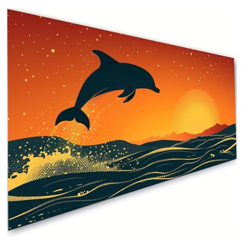 Diamond Painting Landschaft Diamond Painting Erwachsene Groß XXL 70x140cm, 5D Diamant Paintings Bilder Delphin Malen Nach Zahlen Anfänger, DIY Diamant Malerei Stickerei Bastelset, Zimmer Deko G2-167 Diamond Painting Landschaft Diamond Painting Erwachsene Groß XXL 70x140cm, 5D Diamant Paintings Bilder Delphin Malen Nach Zahlen Anfänger, DIY Diamant Malerei Stickerei Bastelset, Zimmer Deko G2-167 von RSZYUUNG