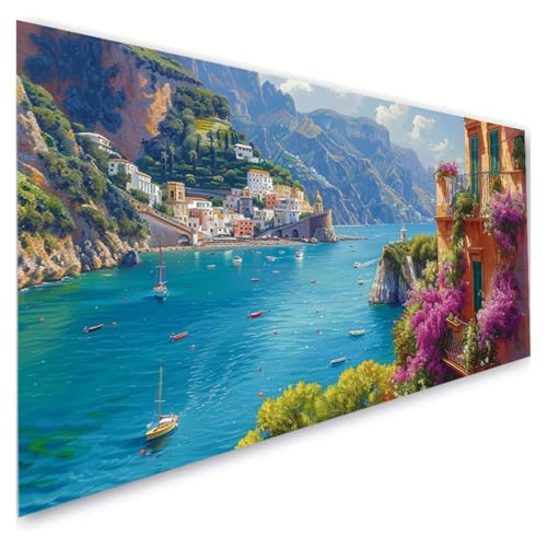 Diamond Painting Meer Diamond Painting Erwachsene Groß XXL 40x90cm,5D Diamant Paintings Bilder Häuser Malen Nach Zahlen Anfänger,DIY Full Drill Diamant Malerei Stickerei Bastelset,Zimmer Deko G2-545 Diamond Painting Meer Diamond Painting Erwachsene Groß XXL 40x90cm,5D Diamant Paintings Bilder Häuser Malen Nach Zahlen Anfänger,DIY Full Drill Diamant Malerei Stickerei Bastelset,Zimmer Deko G2-545 von RSZYUUNG