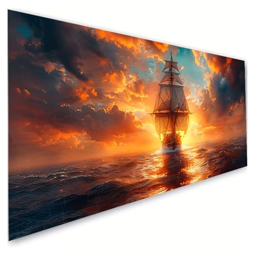 Diamond Painting Meer Diamond Painting Erwachsene Groß XXL 70x140cm, 5D Diamant Paintings Bilder Segelboot Malen Nach Zahlen Anfänger, DIY Full Drill Diamant Malerei Bastelset, Zimmer Deko G2-583 Diamond Painting Meer Diamond Painting Erwachsene Groß XXL 70x140cm, 5D Diamant Paintings Bilder Segelboot Malen Nach Zahlen Anfänger, DIY Full Drill Diamant Malerei Bastelset, Zimmer Deko G2-583 von RSZYUUNG