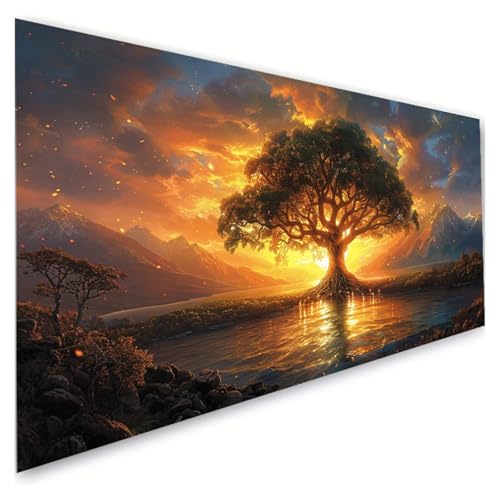 Diamond Painting Sonnenaufgang Diamond Painting Erwachsene Groß XXL 100x220cm, 5D Diamant Paintings Bilder Baum Malen Nach Zahlen Anfänger, DIY Diamant Malerei Stickerei Bastelset, Zimmer Deko G2-969 Diamond Painting Sonnenaufgang Diamond Painting Erwachsene Groß XXL 100x220cm, 5D Diamant Paintings Bilder Baum Malen Nach Zahlen Anfänger, DIY Diamant Malerei Stickerei Bastelset, Zimmer Deko G2-969 von RSZYUUNG