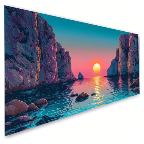 Diamond Painting Sonnenaufgang Diamond Painting Erwachsene Groß XXL 80x160cm, 5D Diamant Paintings Bilder See Malen Nach Zahlen Anfänger, DIY Full Drill Diamant Malerei Bastelset, Zimmer Deko G2-7 Diamond Painting Sonnenaufgang Diamond Painting Erwachsene Groß XXL 80x160cm, 5D Diamant Paintings Bilder See Malen Nach Zahlen Anfänger, DIY Full Drill Diamant Malerei Bastelset, Zimmer Deko G2-7 von RSZYUUNG