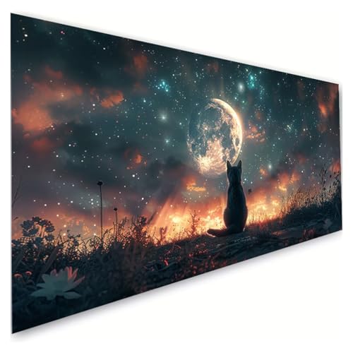 Diamond Painting Sternenhimmel Diamond Painting Erwachsene Groß XXL 40x90cm, 5D Diamant Paintings Bilder Katze Malen Nach Zahlen Anfänger, DIY Diamant Malerei Stickerei Bastelset, Zimmer Deko G2-71 Diamond Painting Sternenhimmel Diamond Painting Erwachsene Groß XXL 40x90cm, 5D Diamant Paintings Bilder Katze Malen Nach Zahlen Anfänger, DIY Diamant Malerei Stickerei Bastelset, Zimmer Deko G2-71 von RSZYUUNG