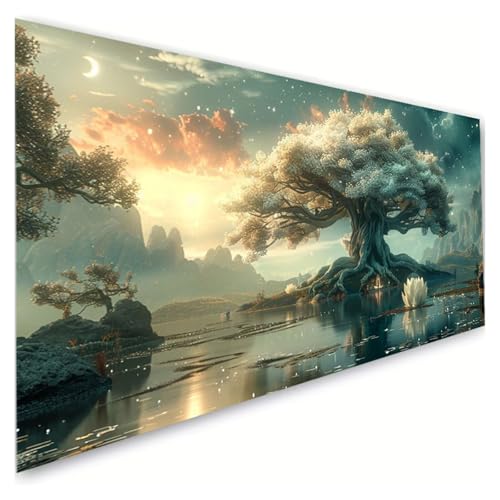 Diamond Painting Sternenhimmel Diamond Painting Erwachsene Groß XXL 60x120cm, 5D Diamant Paintings Bilder Anlage Malen Nach Zahlen Anfänger, DIY Diamant Malerei Stickerei Bastelset, Zimmer Deko G2-971 von RSZYUUNG