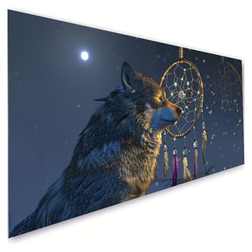 Diamond Painting Traumfänger Diamond Painting Erwachsene Groß XXL 60x120cm, 5D Diamant Paintings Bilder Wolf Malen Nach Zahlen Anfänger, DIY Full Drill Diamant Malerei Bastelset, Zimmer Deko G2-149 Diamond Painting Traumfänger Diamond Painting Erwachsene Groß XXL 60x120cm, 5D Diamant Paintings Bilder Wolf Malen Nach Zahlen Anfänger, DIY Full Drill Diamant Malerei Bastelset, Zimmer Deko G2-149 von RSZYUUNG