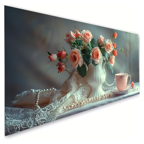 Diamond Painting Vase Diamond Painting Erwachsene Groß XXL 10x20cm, 5D Diamant Paintings Bilder Tasse Malen Nach Zahlen Anfänger, DIY Full Drill Diamant Malerei Stickerei Bastelset, Zimmer Deko G2-923 von RSZYUUNG