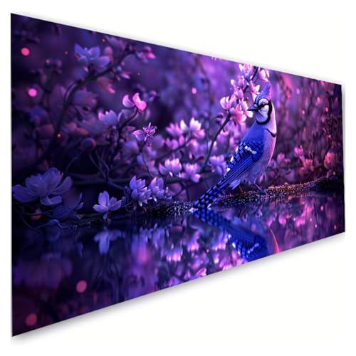Diamond Painting Vogel Diamond Painting Erwachsene Groß XXL 100x180cm,5D Diamant Paintings Bilder Blume Malen Nach Zahlen Anfänger,DIY Full Drill Diamant Malerei Stickerei Bastelset,Zimmer Deko G2-903 von RSZYUUNG