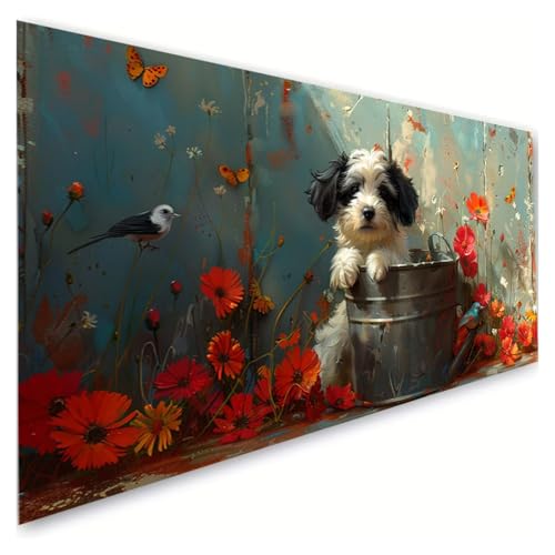 Diamond Painting Vogel Diamond Painting Erwachsene Groß XXL 70x140cm, 5D Diamant Paintings Bilder Hund Malen Nach Zahlen Anfänger, DIY Full Drill Diamant Malerei Stickerei Bastelset, Zimmer Deko G2-89 Diamond Painting Vogel Diamond Painting Erwachsene Groß XXL 70x140cm, 5D Diamant Paintings Bilder Hund Malen Nach Zahlen Anfänger, DIY Full Drill Diamant Malerei Stickerei Bastelset, Zimmer Deko G2-89 von RSZYUUNG