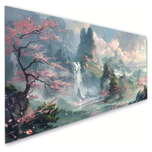 Diamond Painting Wunderland Diamond Painting Erwachsene Groß XXL 100x180cm,5D Diamant Paintings Bilder Wasserfall Malen Nach Zahlen Anfänger,DIY Diamant Malerei Stickerei Bastelset,Zimmer Deko G2-913 von RSZYUUNG
