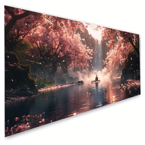 Diamond Painting Zen Diamond Painting Erwachsene Groß XXL 50x100cm, 5D Diamant Paintings Bilder Kirschblüten Malen Nach Zahlen Anfänger, DIY Full Drill Diamant Malerei Bastelset, Zimmer Deko G2-5 Diamond Painting Zen Diamond Painting Erwachsene Groß XXL 50x100cm, 5D Diamant Paintings Bilder Kirschblüten Malen Nach Zahlen Anfänger, DIY Full Drill Diamant Malerei Bastelset, Zimmer Deko G2-5 von RSZYUUNG