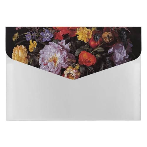 Aktenordner aus Kunststoff, kunstvolle Blumenvase, bedruckte Aktenordner, Briefgröße, tragbare Ordner, 6 Fächer, Organizer für Zuhause und Büro Aktenordner aus Kunststoff, kunstvolle Blumenvase, bedruckte Aktenordner, Briefgröße, tragbare Ordner, 6 Fächer, Organizer für Zuhause und Büro von RTBKLYQ
