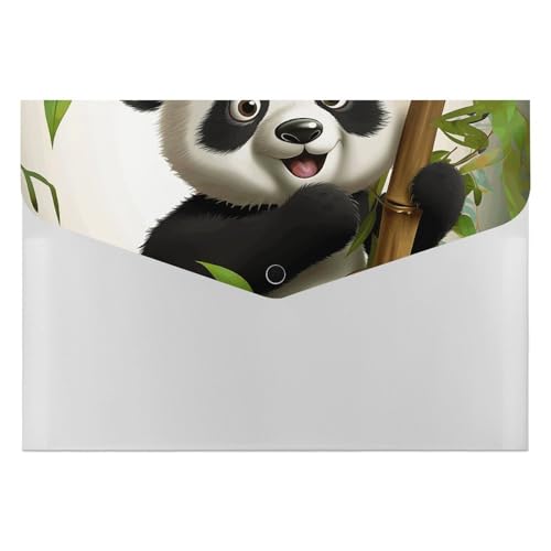 Aktenordner aus Kunststoff, niedlicher Panda, bedruckt, Briefgröße, tragbare Ordner, 6 Fächer, Organizer für Zuhause und Büro Aktenordner aus Kunststoff, niedlicher Panda, bedruckt, Briefgröße, tragbare Ordner, 6 Fächer, Organizer für Zuhause und Büro von RTBKLYQ