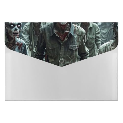 Aktenordner aus Kunststoff, viele Zombie-bedruckte Aktenordner, Briefgröße, tragbare Ordner, 6 Fächer, Organizer für Zuhause und Büro Aktenordner aus Kunststoff, viele Zombie-bedruckte Aktenordner, Briefgröße, tragbare Ordner, 6 Fächer, Organizer für Zuhause und Büro von RTBKLYQ