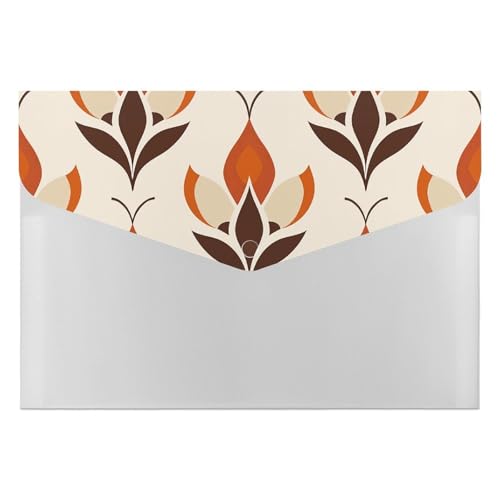 Dateiordner Kunststoff Ordner Orange und Braun Stil Gedruckt Dateiordner Brief Größe Tragbare Ordner 6 Tasche Archiveranstalter für Home Office Dateiordner Kunststoff Ordner Orange und Braun Stil Gedruckt Dateiordner Brief Größe Tragbare Ordner 6 Tasche Archiveranstalter für Home Office von RTBKLYQ