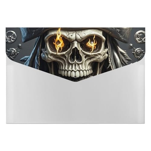 Dateiordner Kunststoff Ordner Piraten Schädel Gedruckte Dateiordner Brief Größe Tragbare Ordner 6 Tasche Archiveranstalter für Home Office Dateiordner Kunststoff Ordner Piraten Schädel Gedruckte Dateiordner Brief Größe Tragbare Ordner 6 Tasche Archiveranstalter für Home Office von RTBKLYQ