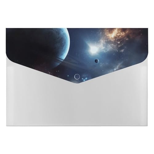 Dokumentenmappen, Kunststoff, Mond, Sterne und Planeten, bedruckte Aktenordner, Briefgröße, tragbare Ordner, 6 Fächer, Organizer für Zuhause und Büro Dokumentenmappen, Kunststoff, Mond, Sterne und Planeten, bedruckte Aktenordner, Briefgröße, tragbare Ordner, 6 Fächer, Organizer für Zuhause und Büro von RTBKLYQ