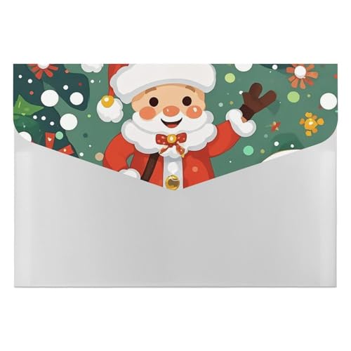 Dokumentenmappen, Kunststoff, Weihnachtsgeist, bedruckt, Briefgröße, tragbare Ordner, 6 Fächer, Organizer für Zuhause und Büro Dokumentenmappen, Kunststoff, Weihnachtsgeist, bedruckt, Briefgröße, tragbare Ordner, 6 Fächer, Organizer für Zuhause und Büro von RTBKLYQ