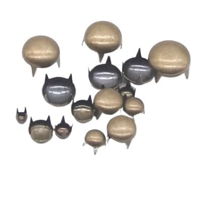 1 PACK Runde Kupfer Dome Nieten Spike Nieten Spots Nailhead Punk Rock DIY Leder Handwerk for Schuhe Kleidung Tasche Teile Dekoration(Bronze 703,5mm 200pcs) von RTKYYZ
