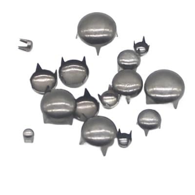 1 PACK Runde Kupfer Dome Nieten Spike Nieten Spots Nailhead Punk Rock DIY Leder Handwerk for Schuhe Kleidung Tasche Teile Dekoration(Gun black 702,3mm 500pcs) von RTKYYZ