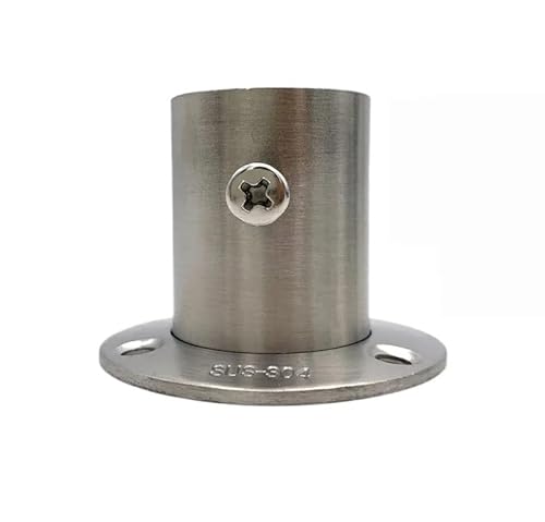1 Pc 19mm-32mm Runde Möbel Hardware Mit Abdeckung Edelstahl Schrank Flansch Stange Halter Hängen Stange Unterstützung rohr Halterung(22mm-without cover) von RTKYYZ