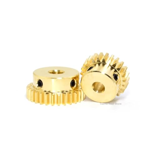 1 Stück 0,5 M 20T-60T Stirnradgetriebe Messing Ritzel Stufengetriebe 0,5 Mod 20 Zähne - 60 Zähne Bohrung 8mm(35 Teeth) von RTKYYZ