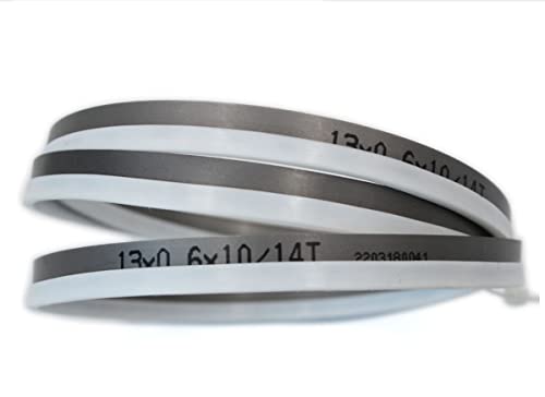 1 Stück 8" 9" 10" 12" M42 Bimetall 1/2" Bandsägeblätter. 1425 1570 1790 X 13mm, 6, 14Tpi Bandsägeblatt for Schneiden von Hartholz, Metall.(Color:14Tpi,Size:Length 1570mm) von RTKYYZ