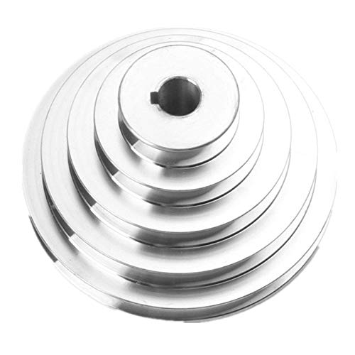 1 Stück Aluminium A Typ 5 Stufen Pagode Riemenscheibe 150 mm Außendurchmesser for Zahnriemen(22mm) von RTKYYZ