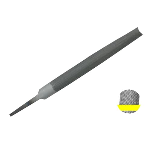1 Stück Stahlfeilen 6/8 Zoll Flach-/Halbkreis-/Dreiecks-/Kreis-/Quadratsägenfeile Hohe Härte Verschleißfeste Schnitz- und Schärfhandfeile(8Inch-Semicircle) von RTKYYZ