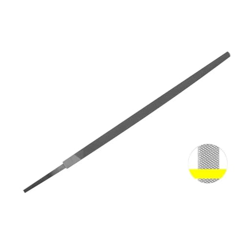 1 Stück Stahlfeilen 6/8 Zoll Flach-/Halbkreis-/Dreiecks-/Kreis-/Quadratsägenfeile Hohe Härte Verschleißfeste Schnitz- und Schärfhandfeile(8Inch-Square) von RTKYYZ