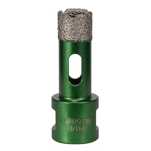 1 stück 6-68mm M14 Gewinde Trocken Vakuum Gelötet Marmor Mauerwerk Loch Säge Öffner Diamant Bohren Core Bit for Keramik Fliesen Granit Marmor(16MM) von RTKYYZ