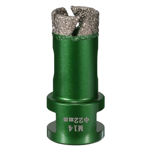 1 stück 6-68mm M14 Gewinde Trocken Vakuum Gelötet Marmor Mauerwerk Loch Säge Öffner Diamant Bohren Core Bit for Keramik Fliesen Granit Marmor(22MM) von RTKYYZ