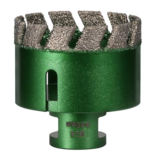 1 stück 6-68mm M14 Gewinde Trocken Vakuum Gelötet Marmor Mauerwerk Loch Säge Öffner Diamant Bohren Core Bit for Keramik Fliesen Granit Marmor(60MM) von RTKYYZ