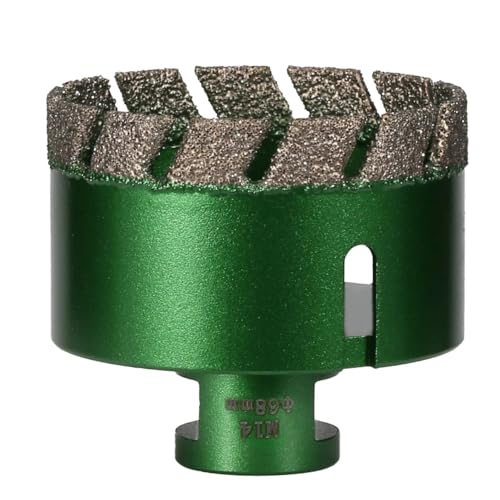 1 stück 6-68mm M14 Gewinde Trocken Vakuum Gelötet Marmor Mauerwerk Loch Säge Öffner Diamant Bohren Core Bit for Keramik Fliesen Granit Marmor(68MM) von RTKYYZ