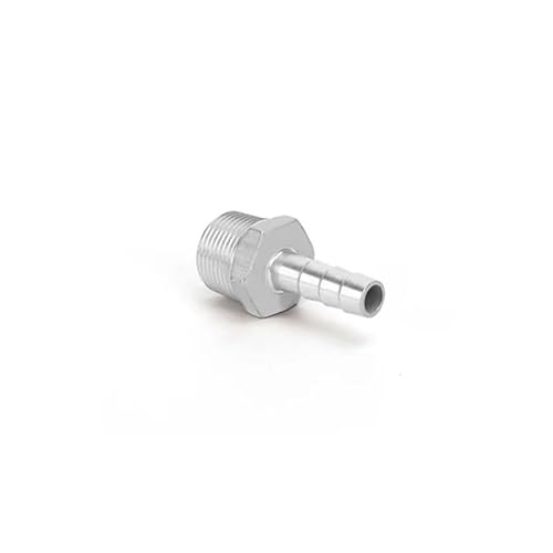 1 stück Edelstahl Rohr Fitting 304 BSP Außengewinde Rohr Fitting X Barb Schlauch Schwanz Reduzierstück Pagode Joint Kupplung Stecker(8mm tube,3/8") von RTKYYZ