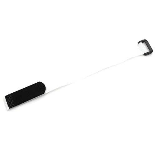 10/50 Stück Kabelbinder, wiederverwendbar, selbstklebend, Breite 20 mm, Nylonband, umgekehrte Schnalle, Draht-Organizer, Hakenschlaufe, Bündelverschluss(White,200mm x 10pcs) von RTKYYZ