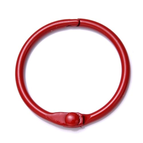 10 Stück Bunter Metalllegierung Kartenring Schlüsselanhänger Biegering DIY O-förmiger Schlüsselanhänger zur Schmuckherstellung DIY Zubehör 25 30 41 mm(Big Red,30mm) von RTKYYZ