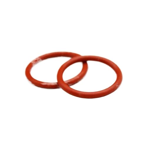 10 Stück CS 2 mm rote Silikon-VMQ-O-Ring-Dichtung, Lebensmittelqualität, wasserdichter und isolierter Außendurchmesser 5~90 mm (Size : OD 11mm, Color : 2.0mm(10Pcs)) von RTKYYZ