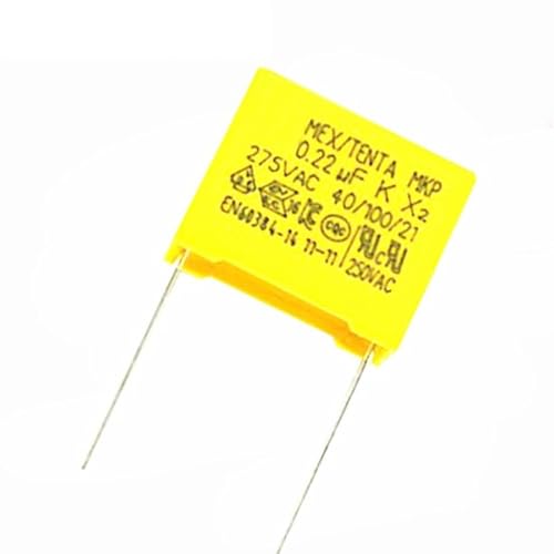 10 stücke 220nF kondensator X2 kondensator 275VAC 220NF Pitch 15mm X2 Polypropylen film kondensator 0,22uF von RTKYYZ