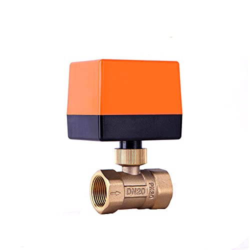 1PC 3/4" motorisierter Kugelhahn 220V 12V 24V 3-Draht 2-Punkt-Steuerung Messing elektrischer Kugelhahn(220VAC) von RTKYYZ