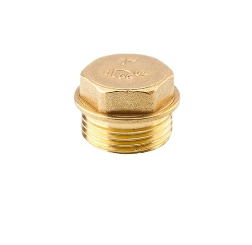 1PC G1 "1/4" 1/8 "3/8" 1/2 "3/4" G2 "BSP Innengewinde Messing rohr Hex Kopf Messing Stopper End Kappe Stecker Sanitär Fitting Stecker Adapter(1l8 Male Thread) von RTKYYZ