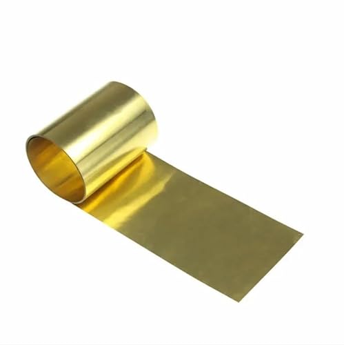 1PC Messing Metall Dünnblech Folienplatte Dickes Kupfer 0,05/0,1/0,15/0,2/0,3/0,4/0,5/0,6-1mm x 200mm x 1000mm(1x200x1000mm) von RTKYYZ