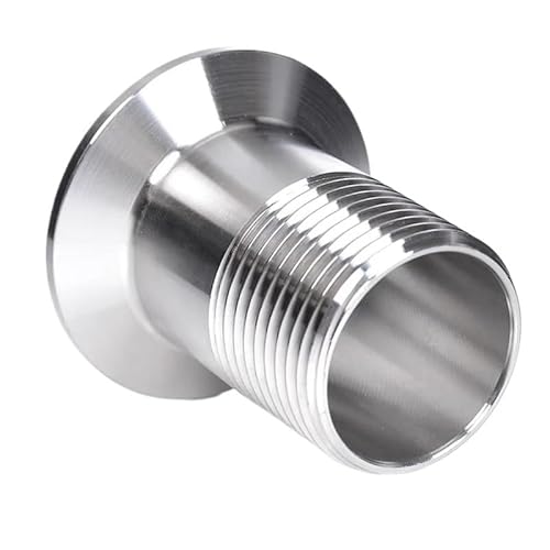 1PCS DN8 DN15 DN20 DN25 DN32 BSP Sanitär Edelstahl SS304 Tri Clamp Außengewinde Rohr Fitting Adapter 1/2 "3/4" 1 "1-1/4"(DN50 x Ferrule 77.5) von RTKYYZ