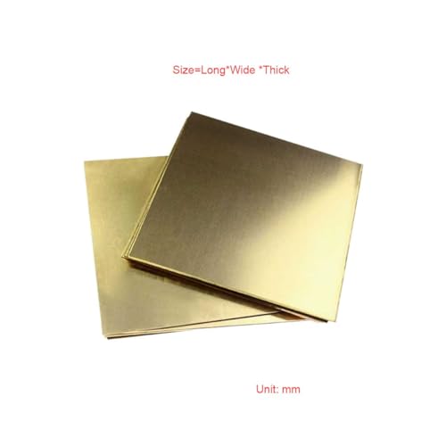 1pc H62 Messing Platte Material Gravur Reinem Kupfer Block Metall Teile Verarbeitung(1pcs 200X300X2.5mm) von RTKYYZ