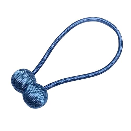 1pc Kopfhörer Perle Vorhang Bindung Magnet Magnetische Saug Vorhang Schnalle Kostenlose Montage Perforierte Kuh String Vorhang Bindung Seil(Blue,2PCS) von RTKYYZ