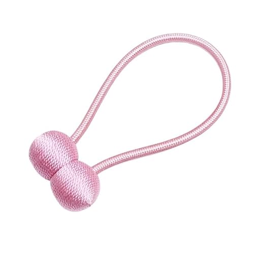 1pc Kopfhörer Perle Vorhang Bindung Magnet Magnetische Saug Vorhang Schnalle Kostenlose Montage Perforierte Kuh String Vorhang Bindung Seil(Pink,2PCS) von RTKYYZ